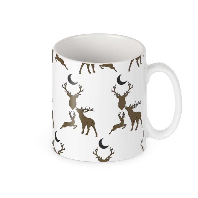 Stag Night Mug in Horn