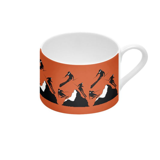 Off Piste Coffee Cup and Saucer in Fireside