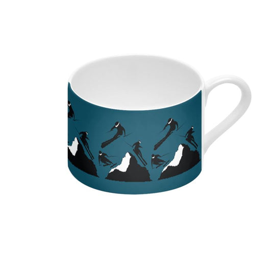 Off Piste Coffee Cup and Saucer Spruce