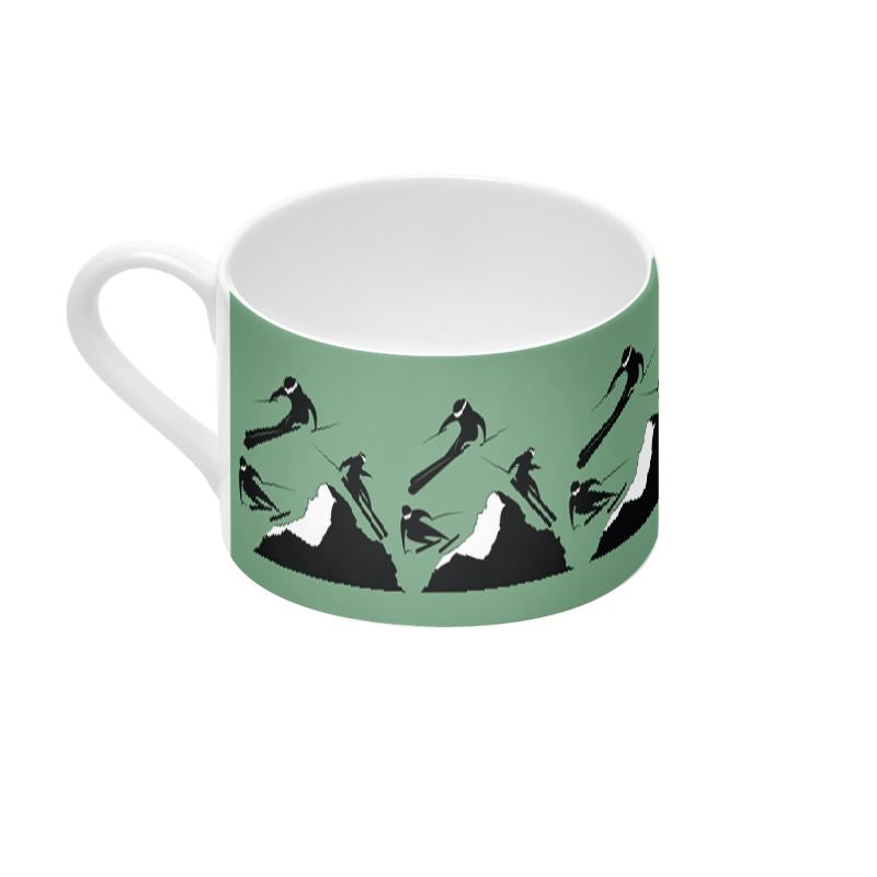 Off Piste Coffee Cup and Saucer in Alpine