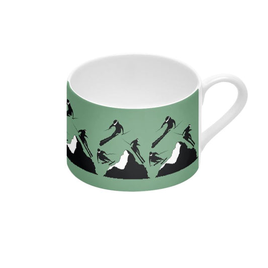 Off Piste Coffee Cup and Saucer in Alpine
