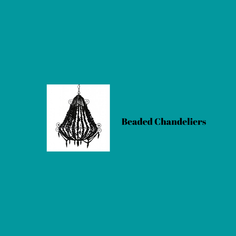 Beaded chandeliers
