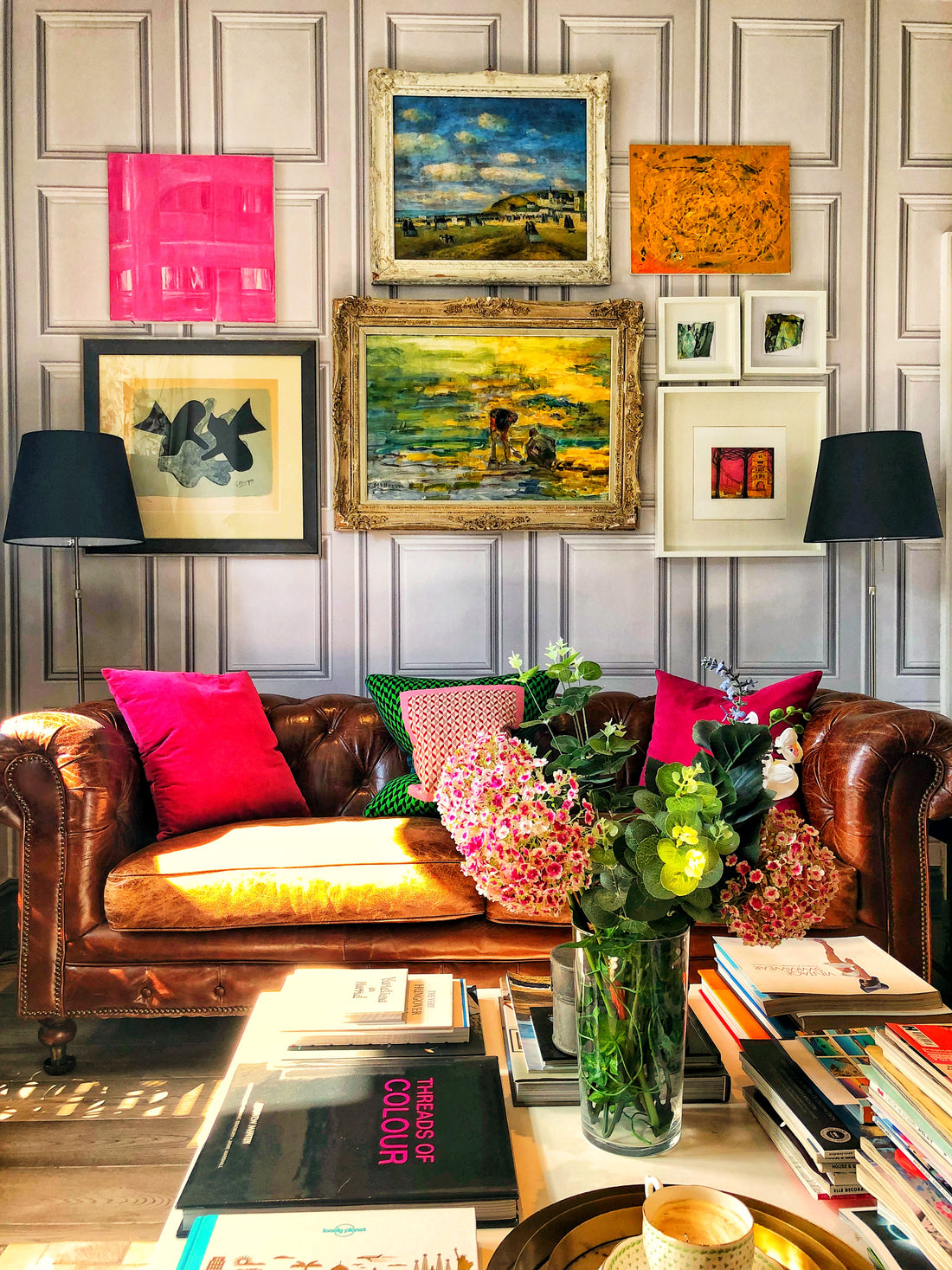 Pink and Green Interiors and Decor