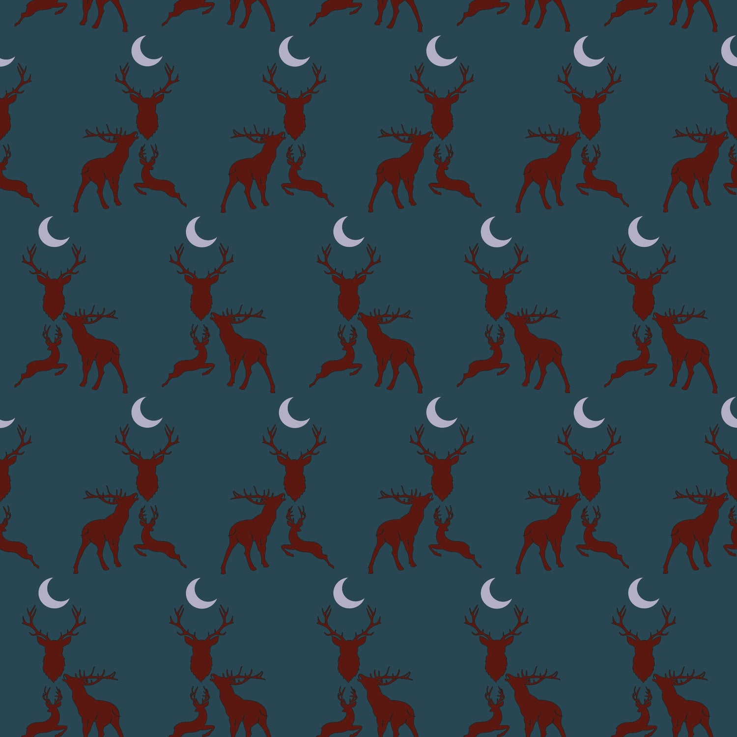 Stag Night Apron in Horn