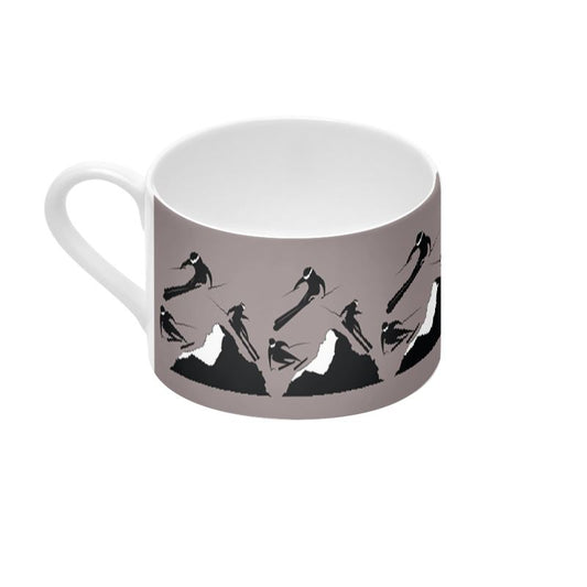 Off Piste Coffee Cup and Saucer in Mocha