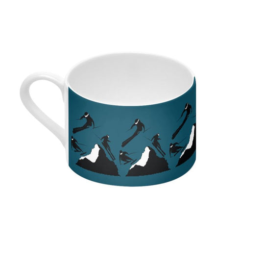 Off Piste Coffee Cup and Saucer Spruce