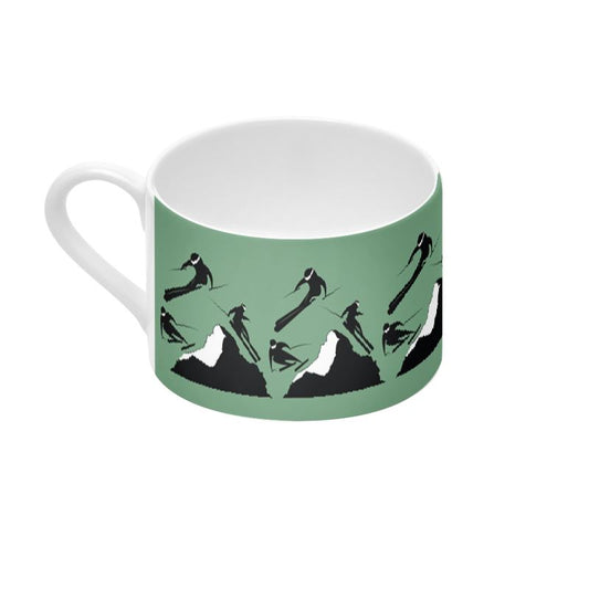 Off Piste Coffee Cup and Saucer in Alpine