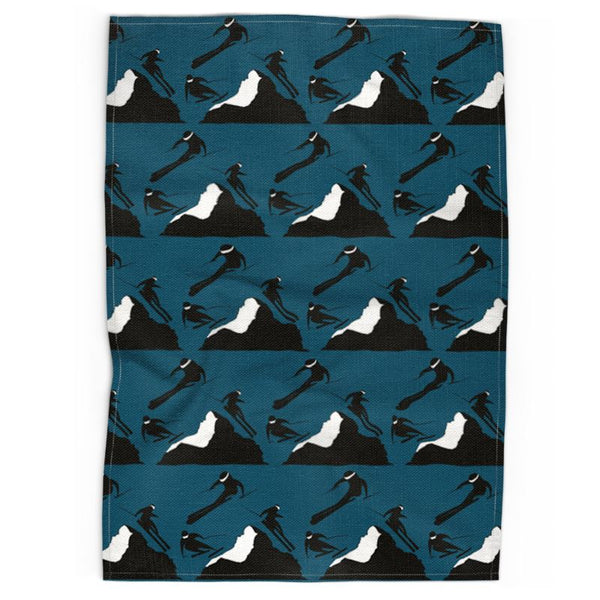 Off Piste Tea Towel in Spruce