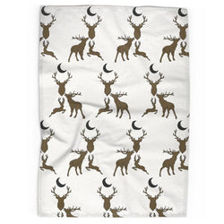 Stag Night Tea Towel in Horn